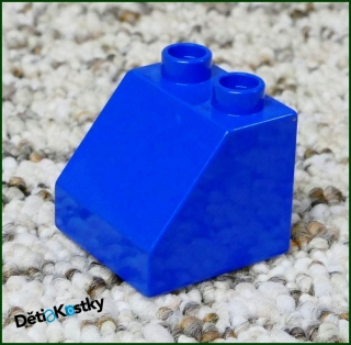 Lego® Duplo® Kostka 2x2 Zkosená Modrá