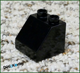 Lego® Duplo® Kostka 2x2 Zkosená Černá