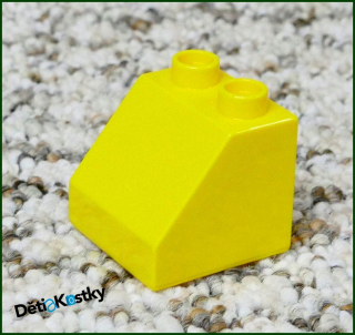 Lego® Duplo® Kostka 2x2 Zkosená Žlutá