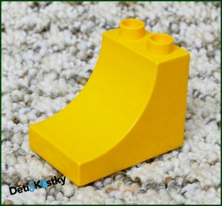 Lego® Duplo® Kostka 3x2 Stříška Zakulacená Světle Oranžová