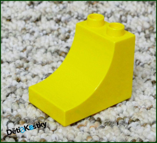 Lego® Duplo® Kostka 3x2 Stříška Zakulacená Žlutá