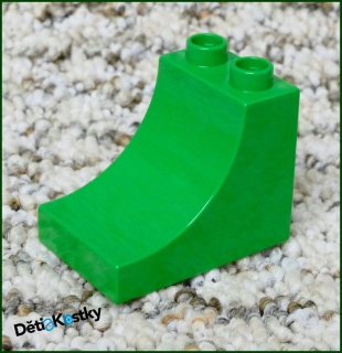 Lego® Duplo® Kostka 3x2 Stříška Zakulacená Světle Zelená