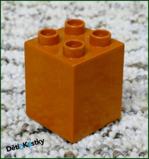 Lego® Duplo® Kostka 2x2x2 Světle Hnědá