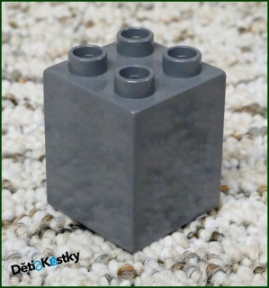 Lego® Duplo® Kostka 2x2x2 Tmavě Šedá