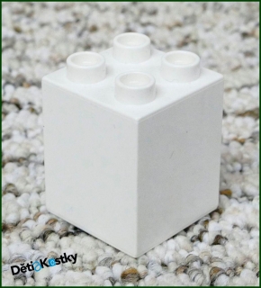 Lego® Duplo® Kostka 2x2x2 Bílá