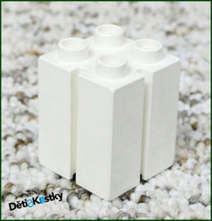 Lego® Duplo® Kostka 2x2x2 Bílá Se Zářezem