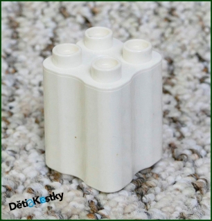 Lego® Duplo® Kostka 2x2x2 Tvarovaná Bílá