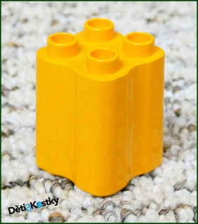Lego® Duplo® Kostka 2x2x2 Tvarovaná Oranžová