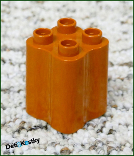Lego® Duplo® Kostka 2x2x2 Tvarovaná Hnědá