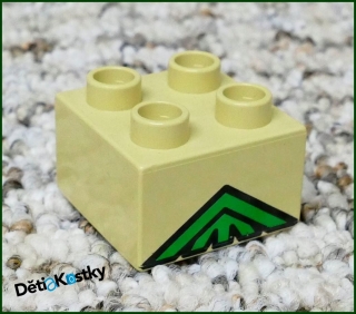Lego® Duplo® Kostka 2x2 Béžová - Šipka
