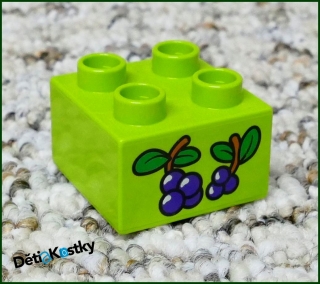 Lego® Duplo® Kostka 2x2 Limetka - Borůvky