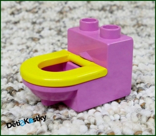 Lego® Duplo® Záchod Růžový (Žluté Prkénko)