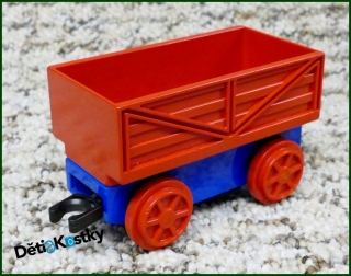 Lego® Duplo® Vagon Malý Modrý - Červená Korba