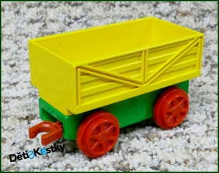 Lego® Duplo® Vagon Malý Zelený - Žlutá Korba