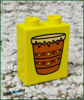 Lego® Duplo® Kostka 1x2x2 Žlutá - Buben