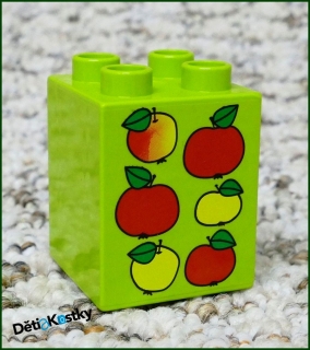 Lego® Duplo® Kostka 2x2x2 Limetka - Jablíčka