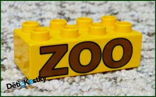 Lego® Duplo® Kostka 2x4 Oranžová - Zoo