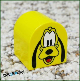 Lego® Duplo® Kostka 2x2 Zaoblená Žlutá - Obrázek Pluto