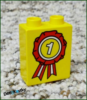 Lego® Duplo® Kostka 1x2x2 Žlutá - Vítězný Věnec