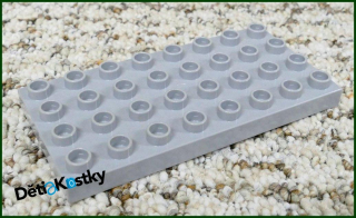 Lego® Duplo® Podložka/Destička 4x8 Světle Šedá