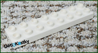 Lego® Duplo® Podložka/Destička 2x8 Bílá