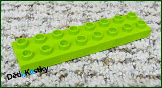 Lego® Duplo® Podložka/Destička 2x8 Limetka