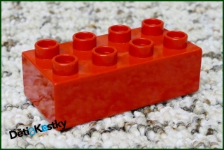 Lego® Duplo® Kostka 2x4 Červená - Top Stav