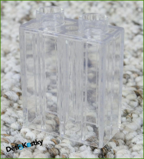 Lego® Duplo® Kostka 1x2x2 Průhledná Bílá