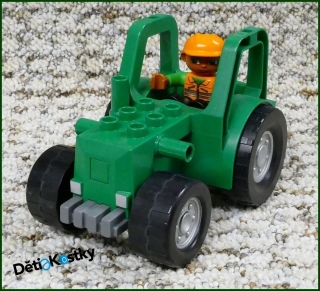 Lego® Duplo® Traktor Velký Zelený s Figurkou