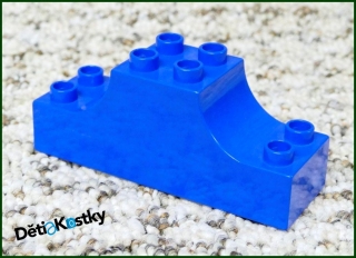 Lego® Duplo® Kostka 2x6 Tvarovaná Modrá