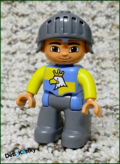 Lego® Duplo® Rytíř s Helmou Modrý - Novější Typ