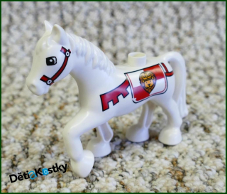 Lego® Duplo® Kůň Bílý - Rytíři
