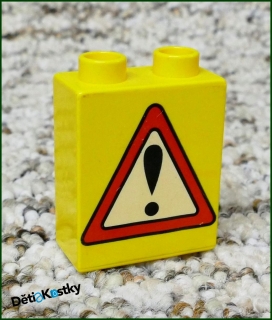 Lego® Duplo® Kostka 1x2x2 Žlutá - Vykřičník