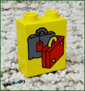 Lego® Duplo® Kostka 1x2x2 Žlutá - Kufry