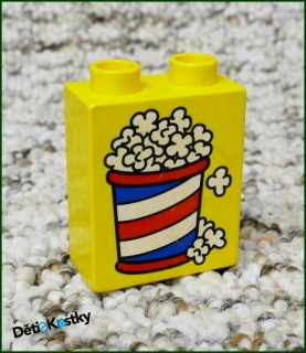 Lego® Duplo® Kostka 1x2x2 Žlutá - Popcorn