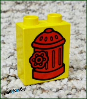 Lego® Duplo® Kostka 1x2x2 Žlutá - Hydrant