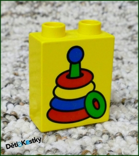 Lego® Duplo® Kostka 1x2x2 Žlutá - Hračky Kroužky