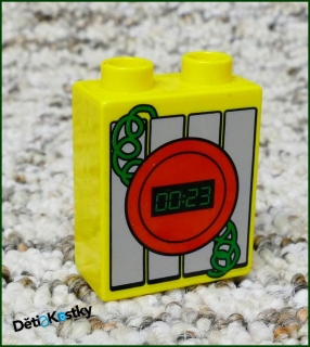 Lego® Duplo® Kostka 1x2x2 Žlutá - Časovaná Bomba