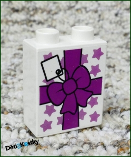 Lego® Duplo® Kostka 1x2x2 Bílá - Dárek