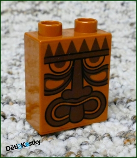 Lego® Duplo® Kostka 1x2x2 Hnědá - Totem