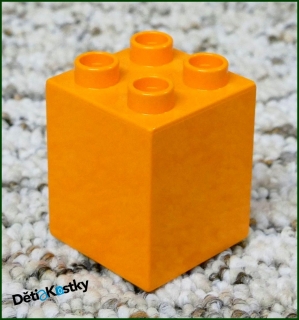 Lego® Duplo® Kostka 2x2x2 Oranžová