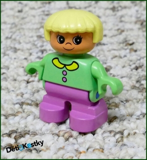 Lego® Duplo® Figurka Dítě Růžovo/Zelené