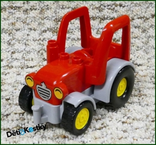 Lego® Duplo® Traktor Novější Červený