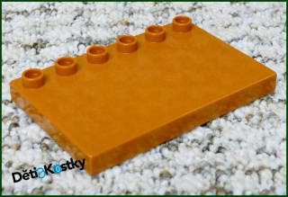 Lego® Duplo® Podložka/Destička 4x6 Hnědá (Stříška)