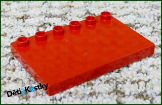 Lego® Duplo® Podložka/Destička 4x6 Červená (Stříška)