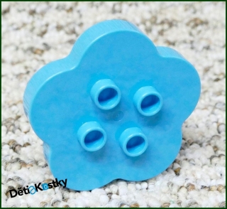 Lego® Duplo® Kostka Tvar Květiny/Stůl Tyrkysová