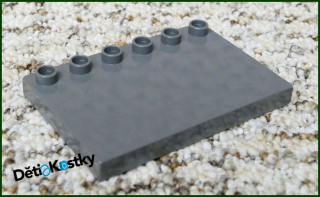 Lego® Duplo® Podložka/Destička 4x6 Tmavě Šedá (Stříška)