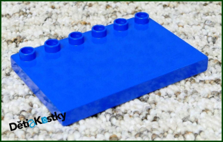 Lego® Duplo® Podložka/Destička 4x6 Tmavě Modrá (Stříška)