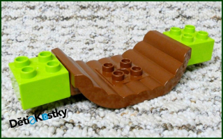 Lego® Duplo® Most z Klád Hnědý Novější (Kostky Limetka)