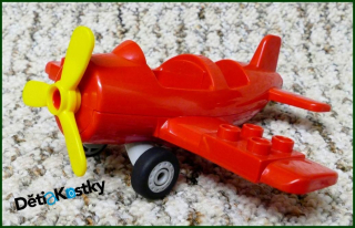 Lego® Duplo® Letadlo Malé Červené s Vrtulí - Starší Typ